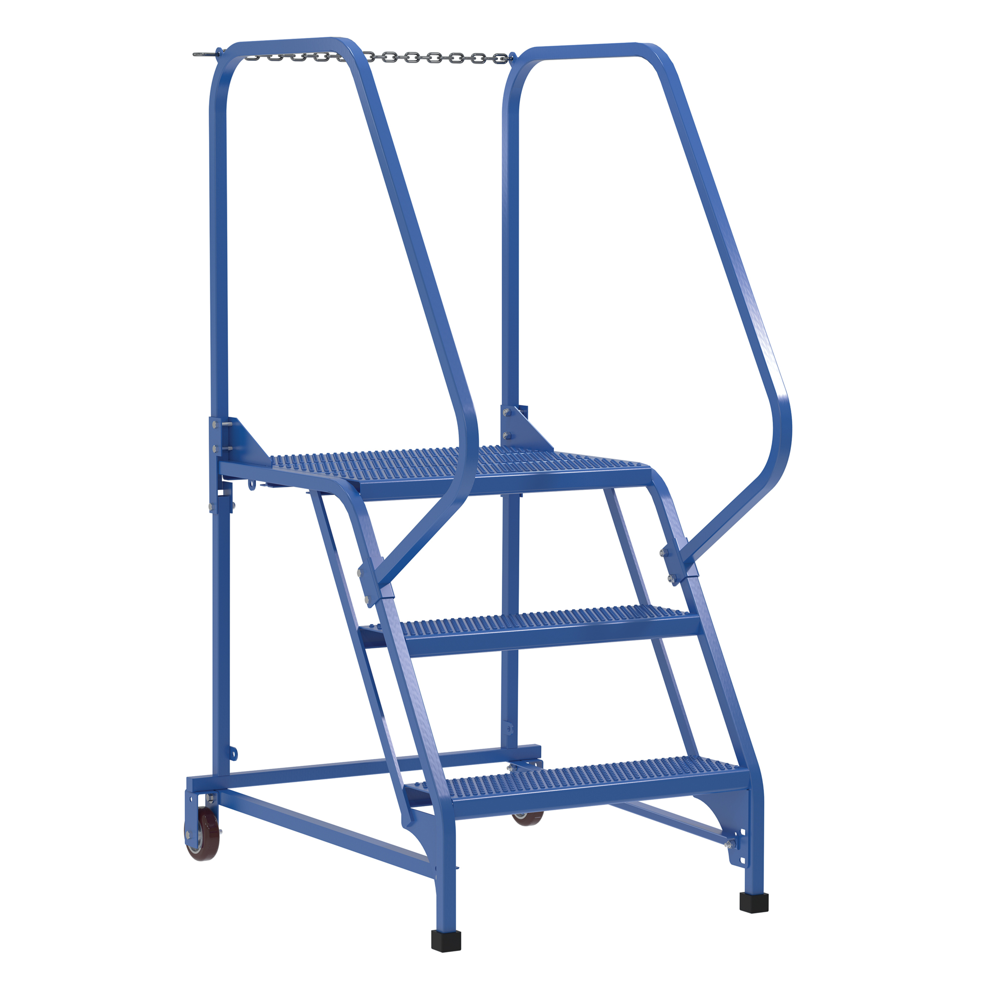 Vestil 3-Step Perforated Maintenance Ladder - 60in. Height, Steel, 350-Lb. Capacity, Model# LAD-MM-3-P